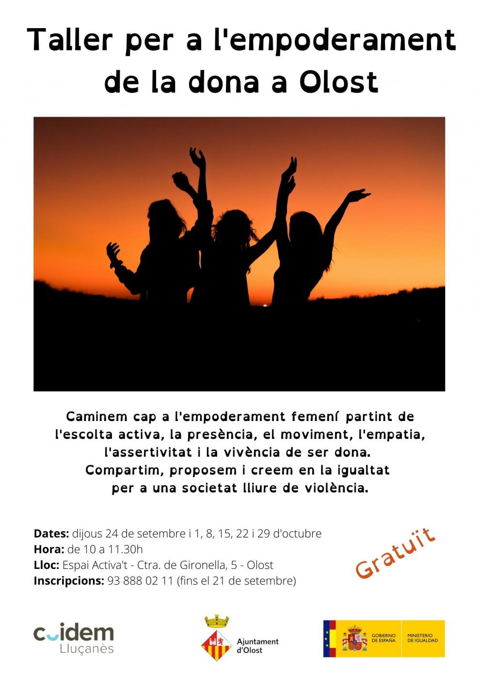 Taller per l'empoderament de la dona a Olost